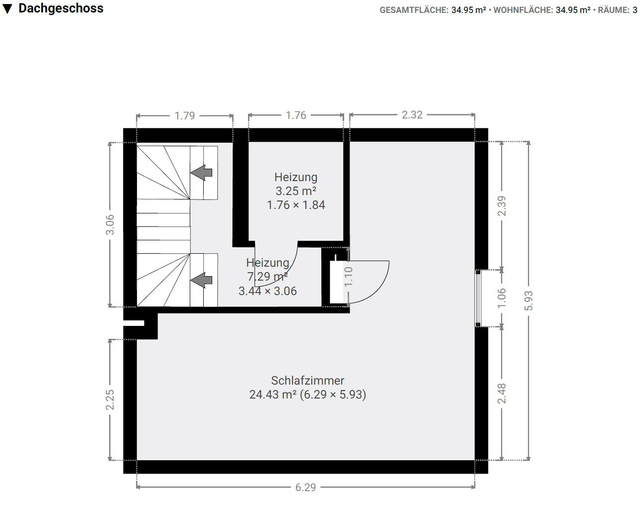 Grundriss Dachgeschoss